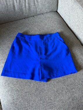 Blue Women's Tailored Stretch Shorts